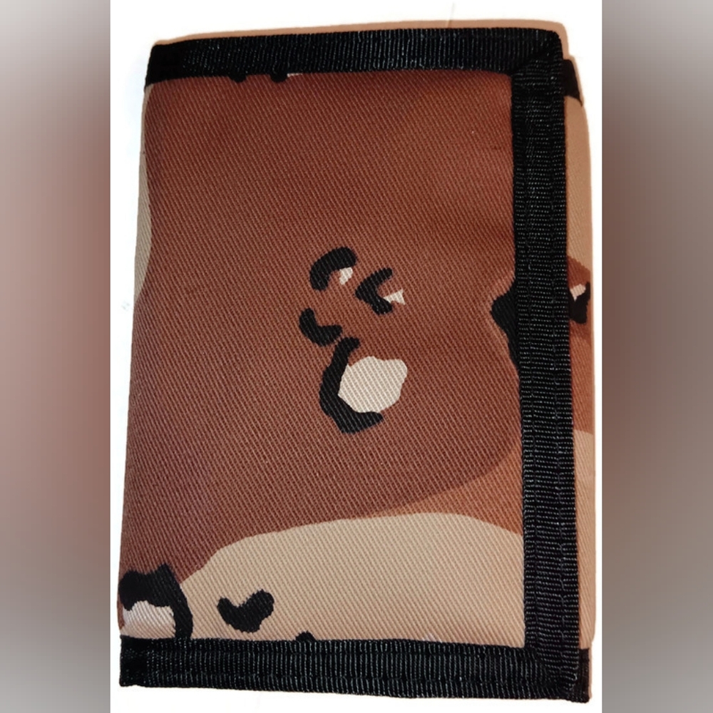 US ARMY ASSORTED  DESERT BROWN PRINT CAMOUFLAGE Trifold Wallet